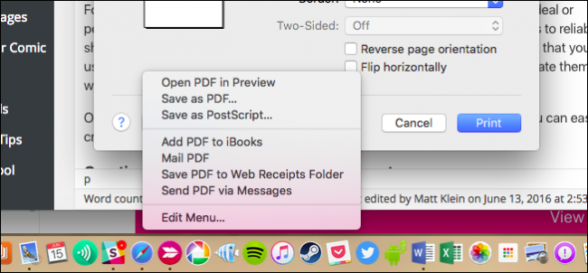 save pdf for mac